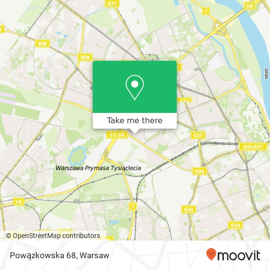 Powązkowska 68 map