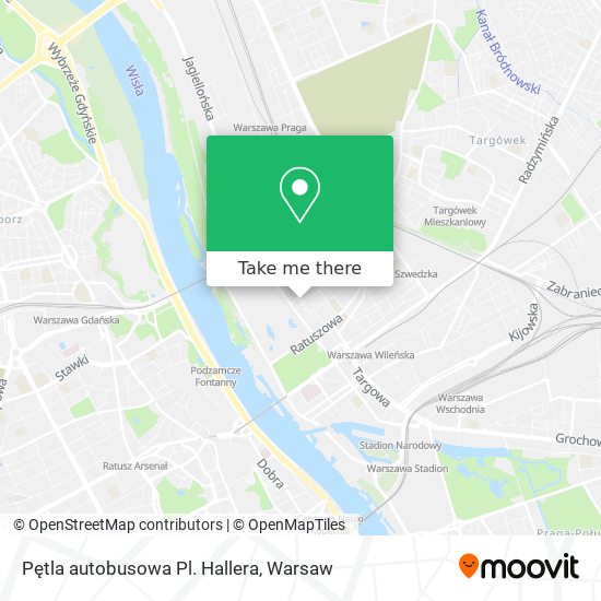 Pętla autobusowa Pl. Hallera map