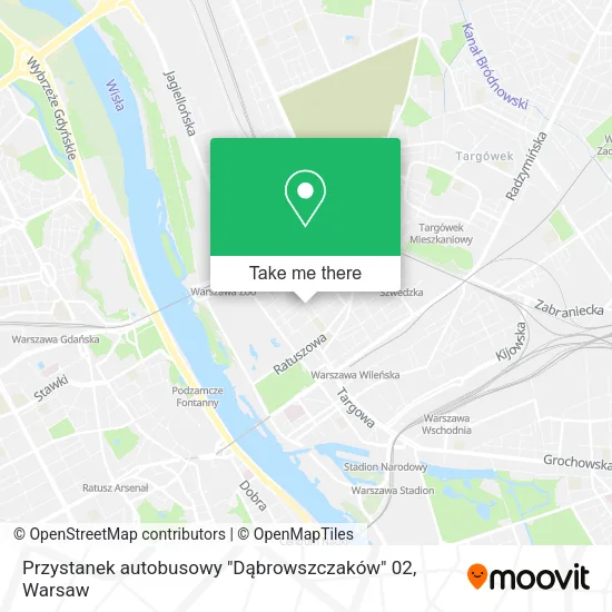 Przystanek autobusowy "Dąbrowszczaków" 02 map