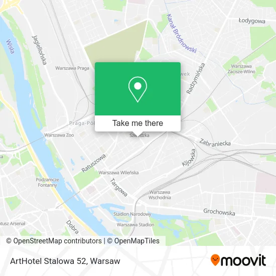 ArtHotel Stalowa 52 map