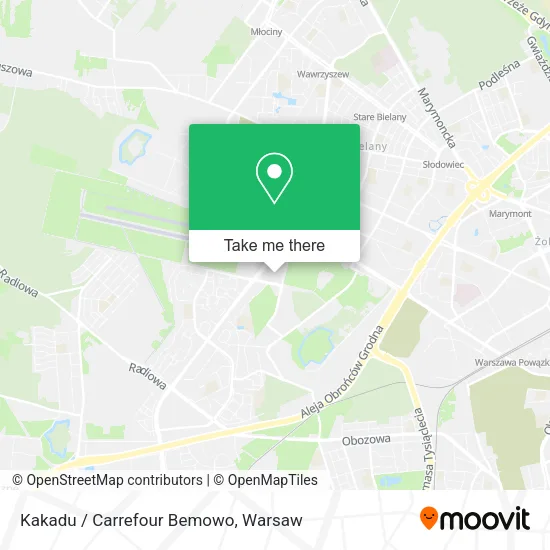 Kakadu / Carrefour Bemowo map