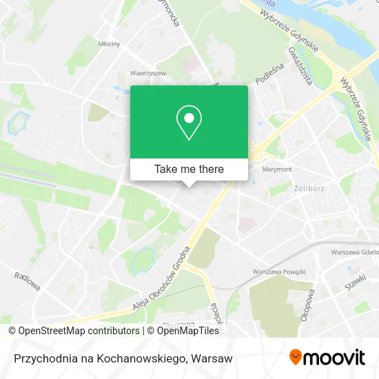 Przychodnia na Kochanowskiego map