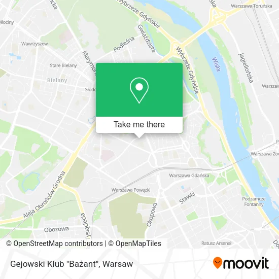 Карта Gejowski Klub "Bażant"
