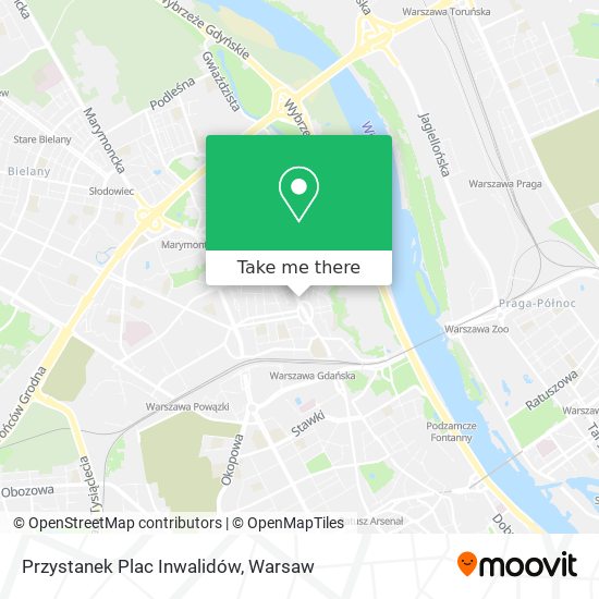 Przystanek Plac Inwalidów map