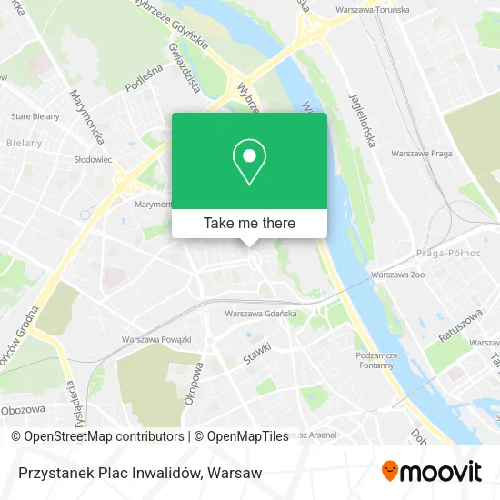 Карта Przystanek Plac Inwalidów