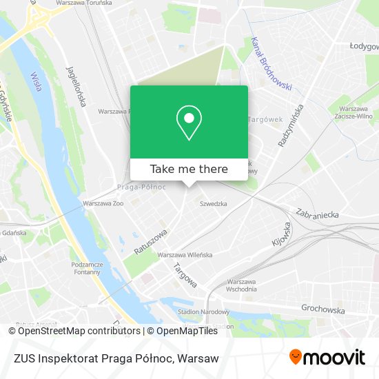 ZUS Inspektorat Praga Północ map