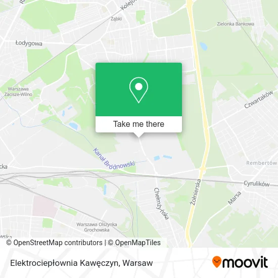 Карта Elektrociepłownia Kawęczyn