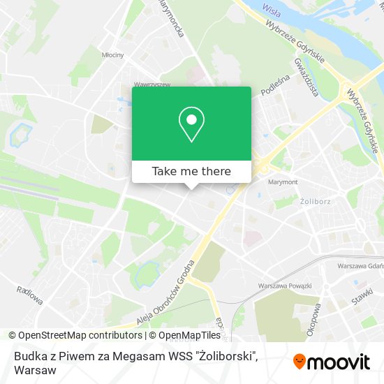 Budka z Piwem za Megasam WSS "Żoliborski" map