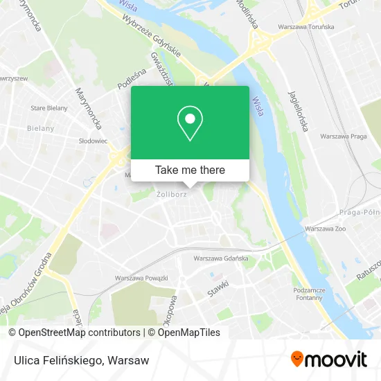 Ulica Felińskiego map