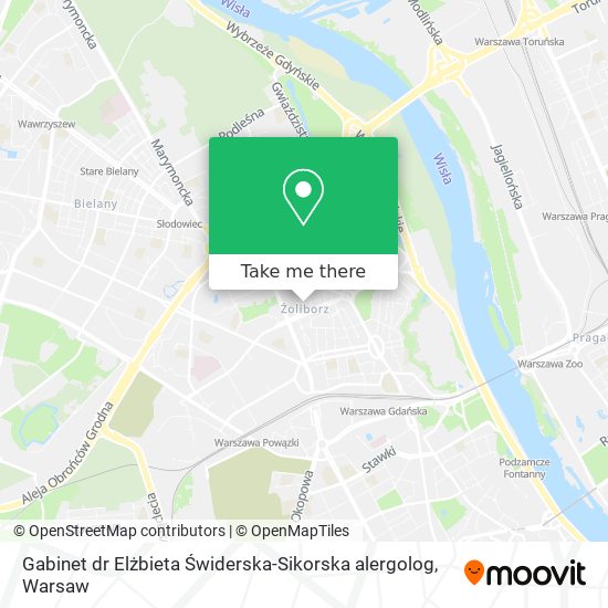 Gabinet dr Elżbieta Świderska-Sikorska alergolog map