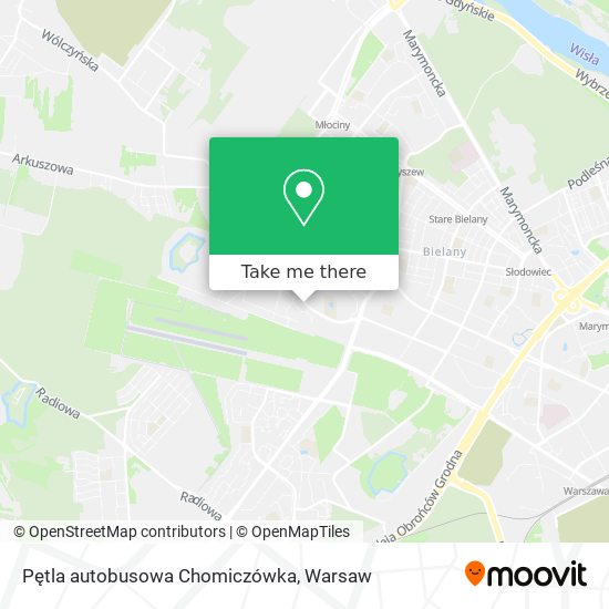 Pętla autobusowa Chomiczówka map