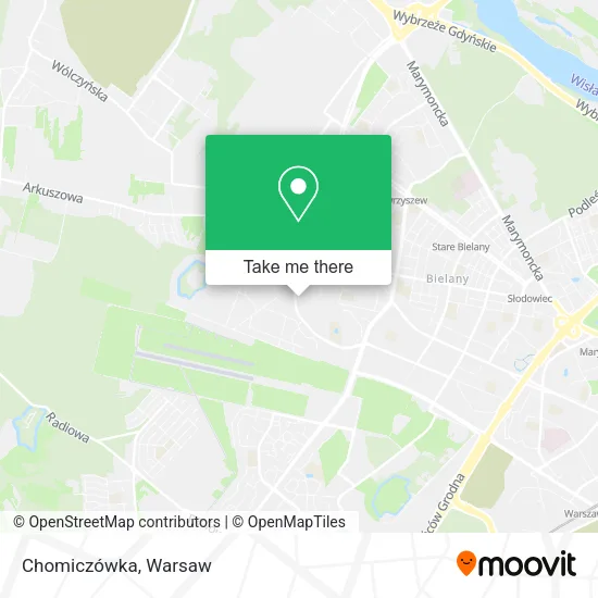 Карта Chomiczówka