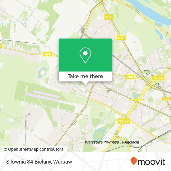 Silownia S4 Bielany map