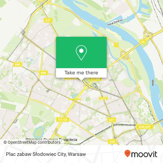 Plac zabaw Słodowiec City map