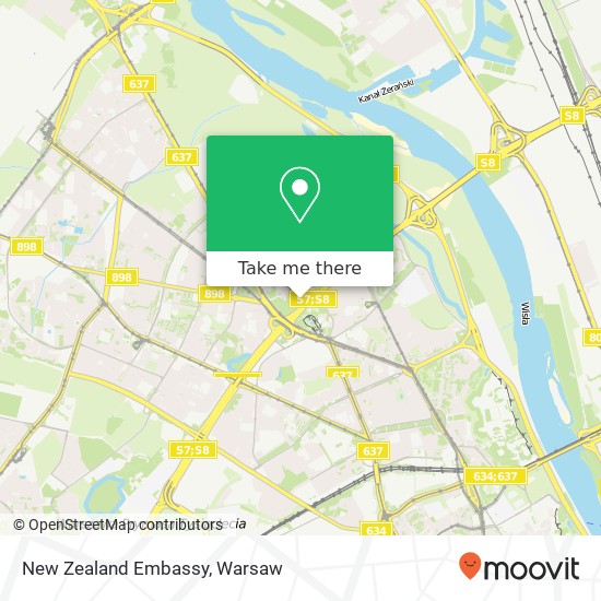 New Zealand Embassy map