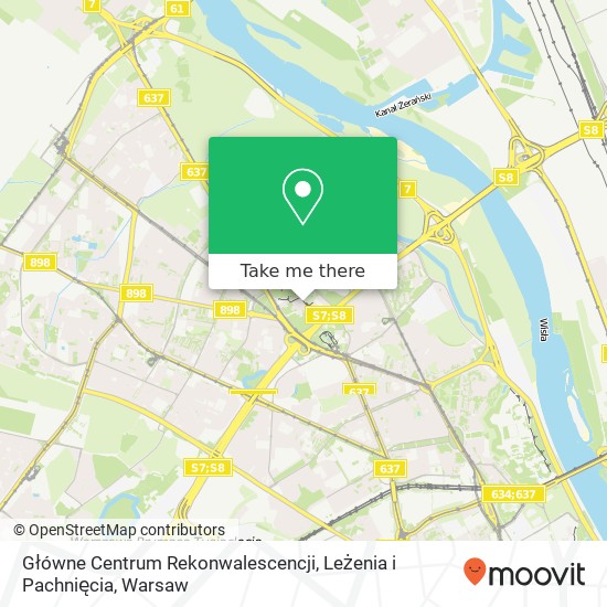 Główne Centrum Rekonwalescencji, Leżenia i Pachnięcia map