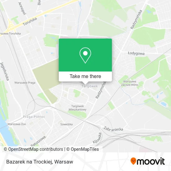 Bazarek na Trockiej map