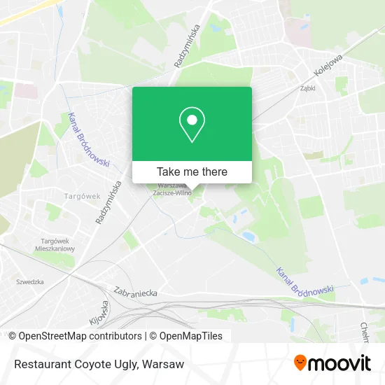 Карта Restaurant Coyote Ugly