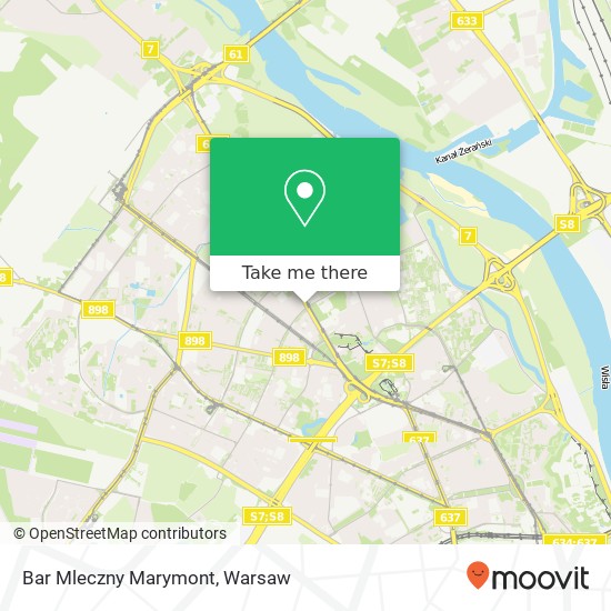 Bar Mleczny Marymont map