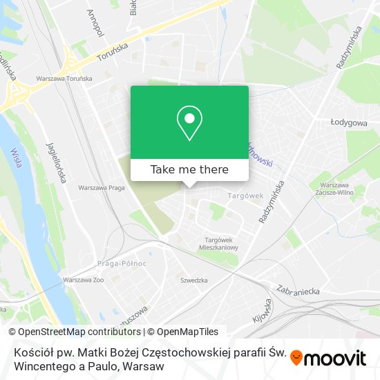 Kościół pw. Matki Bożej Częstochowskiej parafii  Św. Wincentego a Paulo map