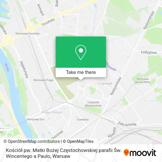 Kościół pw. Matki Bożej Częstochowskiej parafii  Św. Wincentego a Paulo map