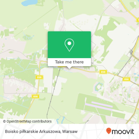 Boisko piłkarskie Arkuszowa map