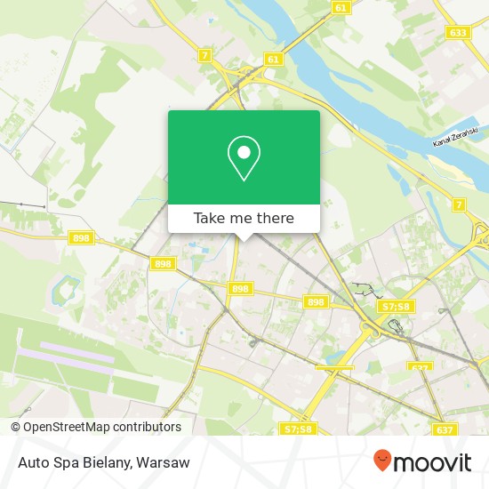 Auto Spa Bielany map