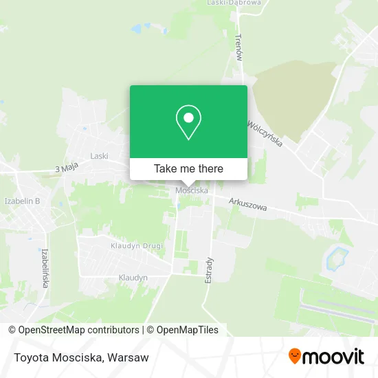 Карта Toyota Mosciska