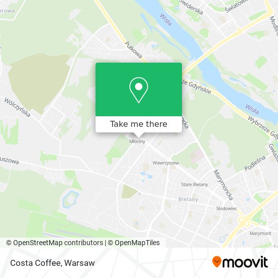 Costa Coffee map