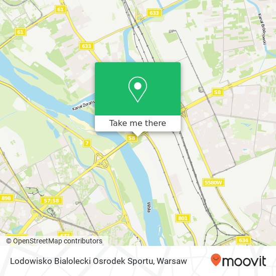 Lodowisko Bialolecki Osrodek Sportu map