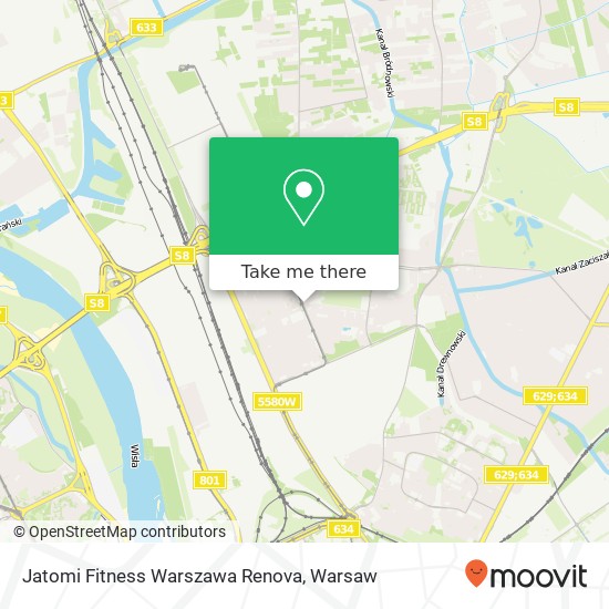 Jatomi Fitness Warszawa Renova map