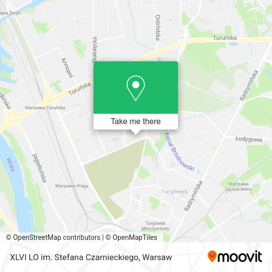 XLVI LO im. Stefana Czarnieckiego map