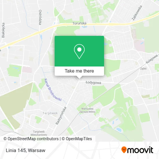 Linia 145 map