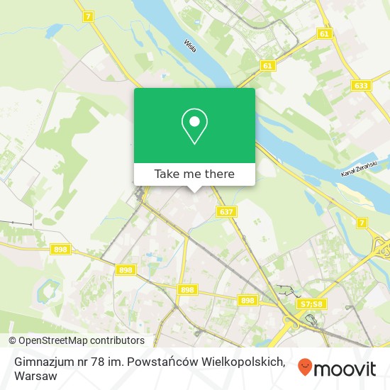 Gimnazjum nr 78 im. Powstańców Wielkopolskich map