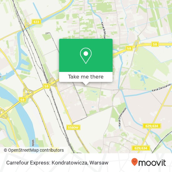 Carrefour Express: Kondratowicza map