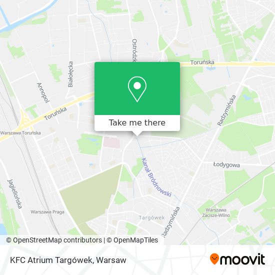 KFC Atrium Targówek map