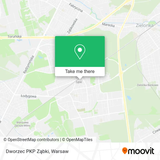 Dworzec PKP Ząbki map
