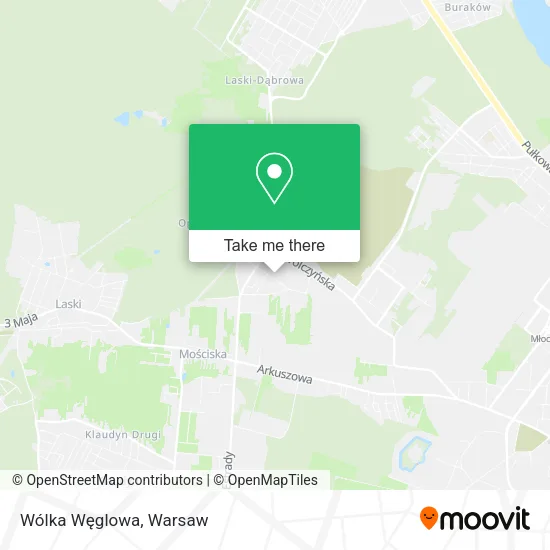 Wólka Węglowa map