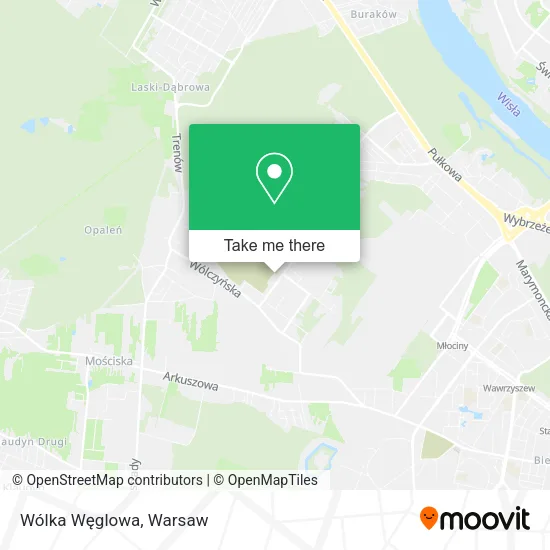 Wólka Węglowa map
