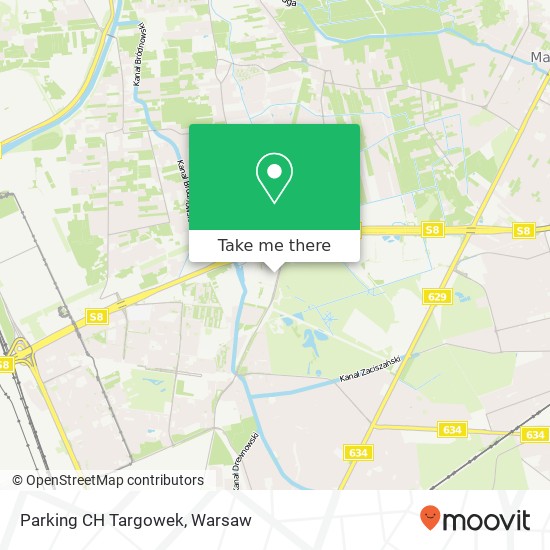 Parking CH Targowek map