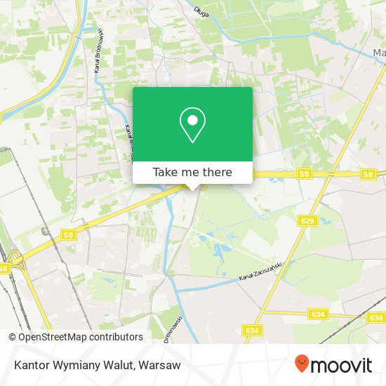 Kantor Wymiany Walut map