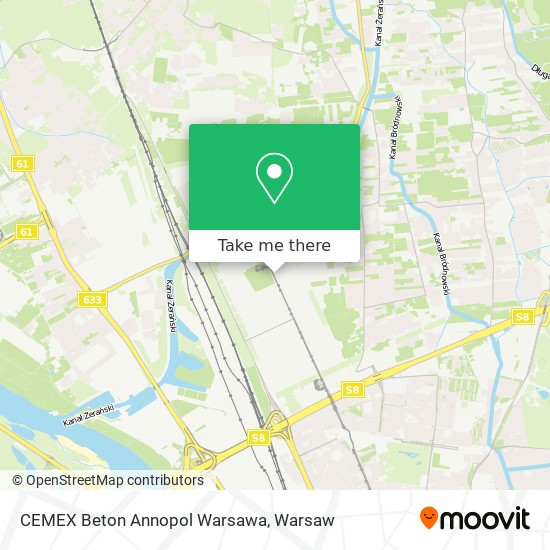 CEMEX Beton Annopol Warsawa map