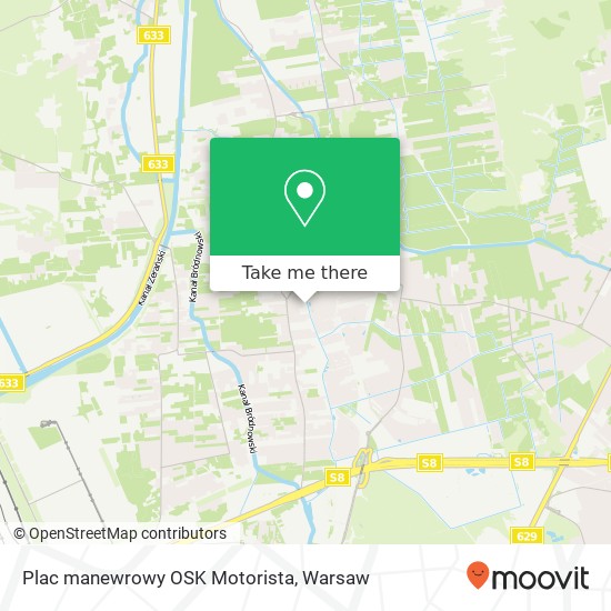 Plac manewrowy OSK Motorista map