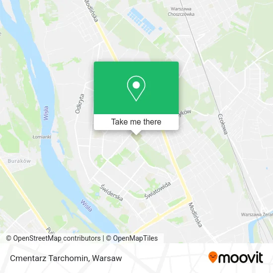 Cmentarz Tarchomin map