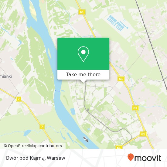 Dwór pod Kajmą map