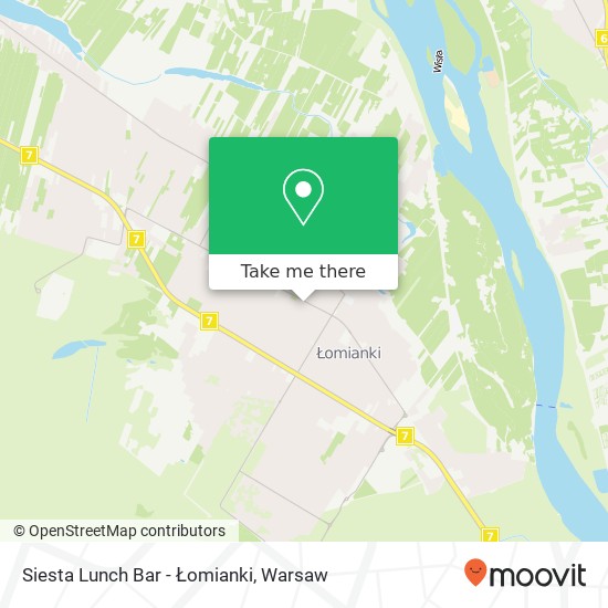 Siesta Lunch Bar - Łomianki map