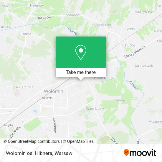 Карта Wołomin os. Hibnera