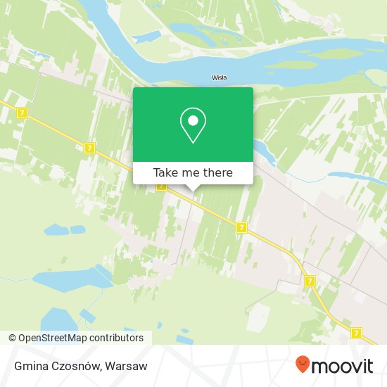 Gmina Czosnów map