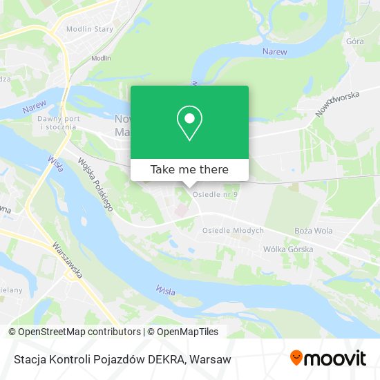 Stacja Kontroli Pojazdów DEKRA map