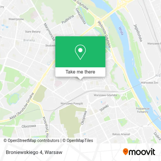 Broniewskiego 4 map